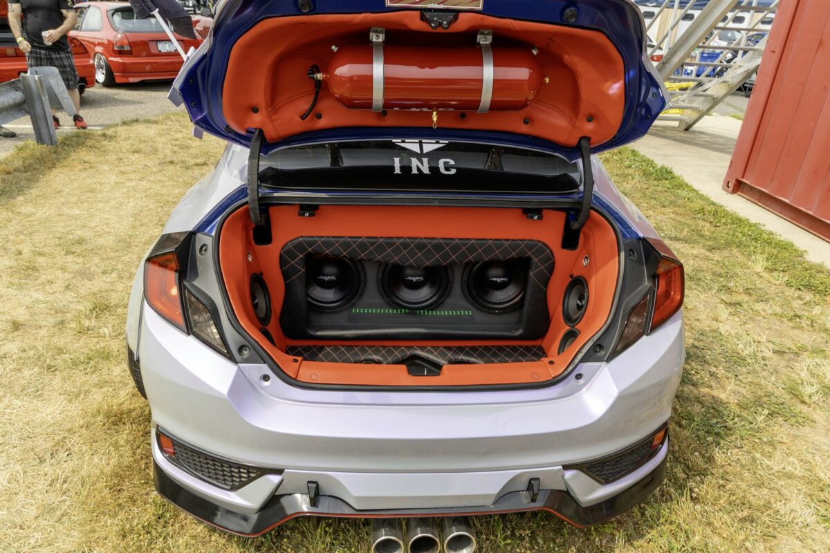 Custom trunk build with subwoofers